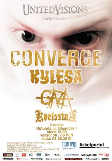 Converge + Kylesa + Gaza + Kvelertak @Rotunda, Krakow, PL [08.08.2010]